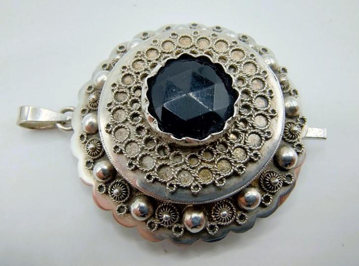 Zilveren klederdracht hanger, ca. 1910, Sieraden, Tassen en Uiterlijk, Antieke sieraden, Hanger, Zilver, Verzenden