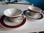 2 kop en schotels Sarreguemines France Aigremont, Antiek en Kunst, Antiek | Servies los, Ophalen of Verzenden