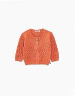 Nieuw 49€: IKKS schattig ajour vestje; blush orange; mt 74, Kinderen en Baby's, Nieuw, Ophalen of Verzenden, IKKS (Frans merk)