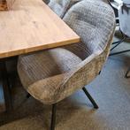 Eetkamerstoelen Clint stof H&H, Huis en Inrichting, Stoelen, Ophalen, Overige kleuren, Nieuw, Vijf, Zes of meer stoelen