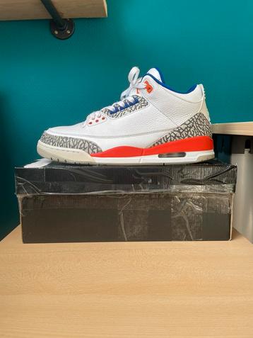 Jordan 3 Knicks maat 45,5