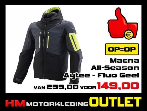 Textiel Softshell motorjas Macna Aytee All-Season - Geel, Motoren, Kleding | Motorkleding, Jas | textiel, Nieuw met kaartje, Ophalen