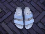 GRATIS VERZENDEN WITTE ARIZONA BIRKENSTOCK SLIPPERS 38, Slippers, Verzenden, Wit, Zo goed als nieuw