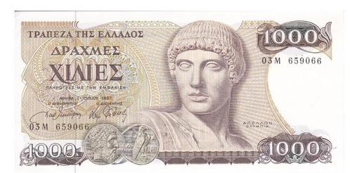 Griekenland, 1000 Drahmas, 1987, Postzegels en Munten, Bankbiljetten | Europa | Niet-Eurobiljetten, Los biljet, Overige landen