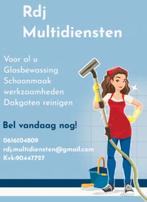 Voor al u glas en schoonmaak werkzaamheden, Schoonmaken