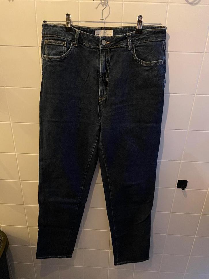 Anna Field Tall Straight jeans katoen 42/44, Kleding | Dames, Broeken en Pantalons, Zo goed als nieuw, Maat 42/44 (L), Blauw, Lang