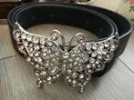Mooie dames riem zwart Met Vlinder gesp, Kleding | Dames, Riemen en Ceinturen, Ophalen, 3 tot 5 cm, Zwart, 90 tot 100 cm