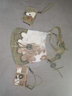 PH&T Lederen Schoudertas, Portemonnee Set, Ophalen, Zo goed als nieuw, Bruin, Schoudertasje