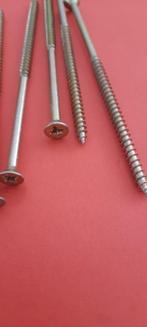 50 houtschroeven kruiskop 5 mm dik 120 mm lang schutting, Verzenden, Nieuw
