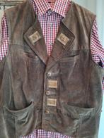 Trachten leren gilet vest overhemd Tiroler, Kleding | Heren, Ophalen, Gedragen, Maat 48/50 (M), Carnaval