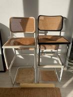 4 Marcel Breuer Cesca Thonet Stijl Stoelen, Huis en Inrichting, Stoelen, Ophalen, Gebruikt, Wit, Vier