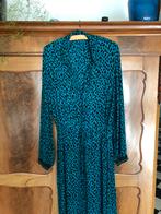 Mooie halflange turquoise jurk met tunnel, Blauw, Maat 42/44 (L), Ophalen of Verzenden, Onder de knie
