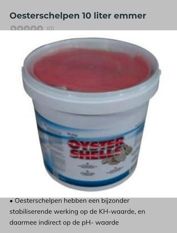 Oesterschelpen 100 liter  voor stabielere waterwaarders beschikbaar voor biedingen