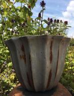 Oud Hollandse terracotta bloempotten jaren '50 unieke set, Tuin en Terras, Bloempotten, 25 tot 40 cm, Ophalen of Verzenden, Zo goed als nieuw