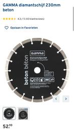 Diamant Slijpschijf Beton, Doe-het-zelf en Verbouw, Gereedschap | Zaagmachines, Gebruikt, 70 mm of meer, Overige typen, Ophalen of Verzenden