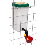 Drinkfles 1L naturel + drinkcup / drinknippel voor kippen, Ophalen of Verzenden, Nieuw, Drinken en Voederen