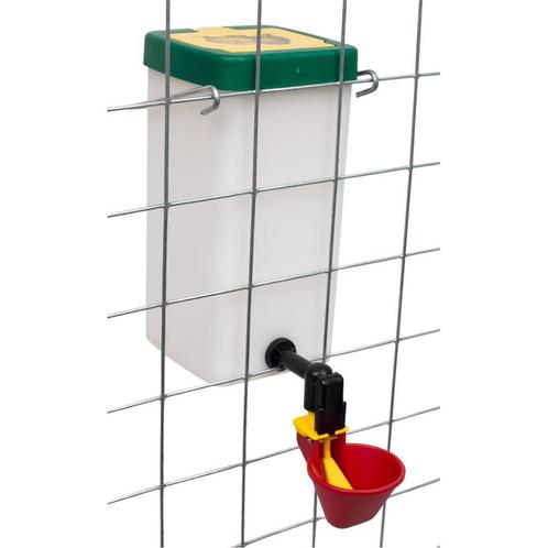 Drinkfles 1L naturel + drinkcup / drinknippel voor kippen, Dieren en Toebehoren, Pluimvee | Toebehoren, Nieuw, Drinken en Voederen