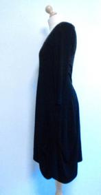 jurk Ophilia/viscose, Verzenden, Zwart, Zo goed als nieuw, Onder de knie