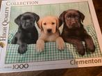 Puzzel Labradors Clementoni 1000 nieuw, Ophalen of Verzenden, 500 t/m 1500 stukjes, Zo goed als nieuw