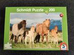 Schmidt paarden puzzel 200 stukjes, Ophalen of Verzenden, Minder dan 500 stukjes, Zo goed als nieuw, Legpuzzel