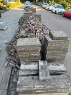 30m2 grindtegels en 43m2 waaltjes, Tuin en Terras, Tegels en Klinkers, Ophalen, Klinkers, Zo goed als nieuw, 10 m² of meer
