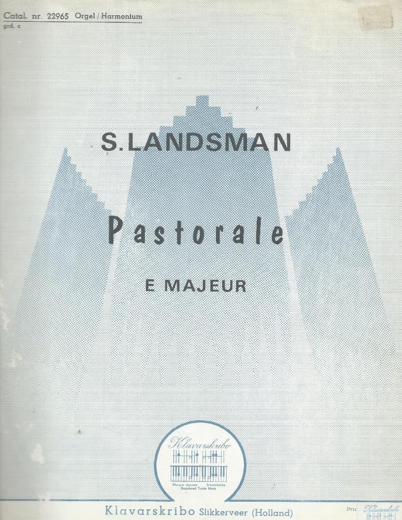 S. Landsman Pastorale (klavarskribo), Orgel, Gebruikt, Ophalen of Verzenden, Religie en Gospel