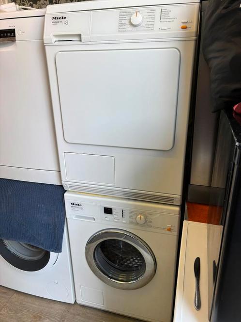 Setje Droger en Wasmachine - Miele Edition 111 - 7 Kilo, Witgoed en Apparatuur, Was-droogcombinaties, Gebruikt, 6 tot 8 kg, Minder dan 85 cm