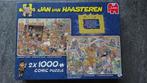 Jan van Haasteren puzzels, 2x1000 stukjes, Ophalen of Verzenden, 500 t/m 1500 stukjes, Gebruikt, Legpuzzel