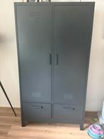 Kledingkast zwart/donkergrijs, Huis en Inrichting, Ophalen, Locker, Zo goed als nieuw, 150 tot 200 cm