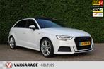 Audi A3 Sportback 35 TFSI CoD Advance Sport full S line, Auto's, 4 cilinders, 150 pk, Leder en Stof, Wit
