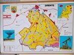 2- zijdige provinciekaart van Drenthe en Utrecht., Ophalen of Verzenden, 1800 tot 2000, Nederland, Landkaart