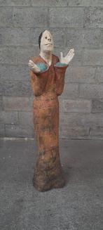 Prachtig Sjer Jacobs keramiek beeld, uniek! Met glas. Groot, Ophalen of Verzenden