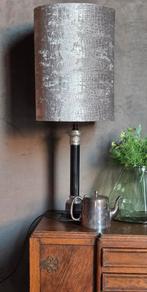 Mooi chic lamp tafellamp met croco velvet velours lampenkap, Ophalen of Verzenden, Zo goed als nieuw, Minder dan 50 cm