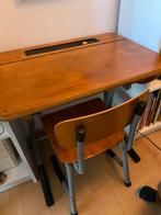 Vintage schooltafeltje met klep, Kinderen en Baby's, Kinderkamer | Tafels en Stoelen, Ophalen, Gebruikt, Tafel(s) en Stoel(en)