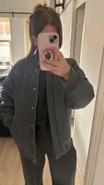 H&M premium collectie bomber jas leer / wol, H&M, Ophalen of Verzenden, Zo goed als nieuw, Maat 36 (S)