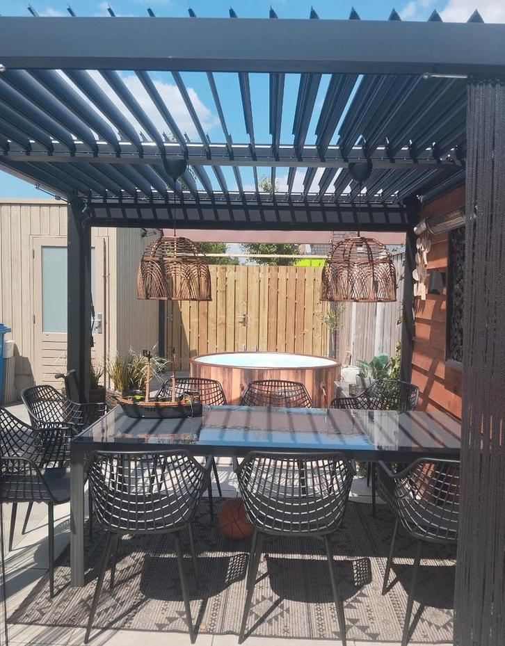 Lamellendak overkapping 3x3m, Tuin en Terras, Overkappingen, Gebruikt, Veranda, Ophalen