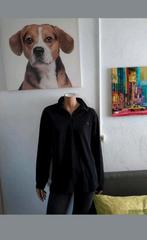 Zachte zwarte fleece trui Rehall outer wear maat 40 42, Maat 38/40 (M), Ophalen of Verzenden, Gedragen, Rehall