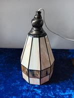 Glas in lood  - plafondlamp  - Tiffany stijl, Ophalen of Verzenden, Zo goed als nieuw, Glas, Minder dan 50 cm