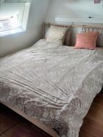 Ikea Bjorksnas Bedframe incl lattenbodems 180x200cm, Huis en Inrichting, Ophalen, Beige, Tweepersoons, Scandinavisch
