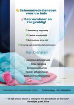 Ik help u graag aan een schoon en fris huis!