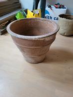 Grote Terra-cotta Plantenpot - Handgemaakt, Tuin en Terras, Bloempotten, Gebruikt, 40 cm of meer, Rond, Terracotta