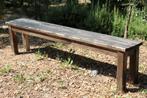 Brocante - Dikke doorleefde bank!, Ophalen, Gebruikt, Rechte bank, Hout