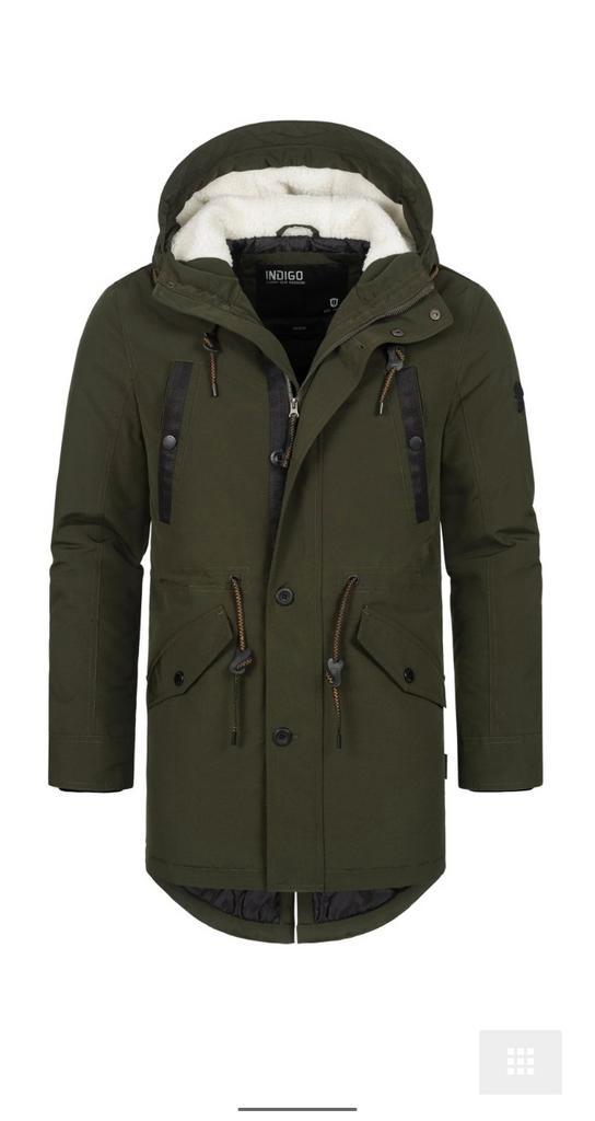 New parka indicode S, Kleding | Heren, Jassen | Winter, Nieuw, Maat 46 (S) of kleiner, Groen, Ophalen of Verzenden