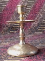 Mooie zware antieke Oosterse kandelaar met een draak 12,2 cm, Ophalen of Verzenden, Koper of Brons