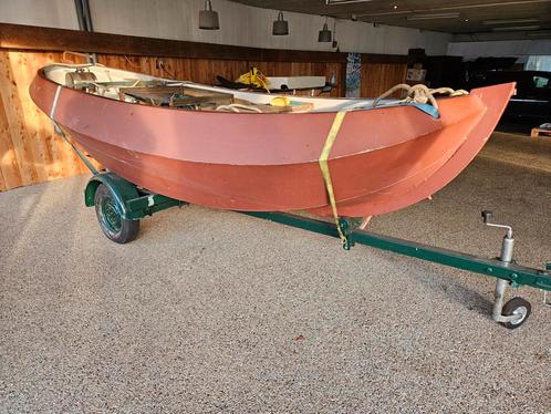 Frysk boatsje diesel sloepje., Watersport en Boten, Open zeilboten, Zo goed als nieuw, Overige typen, 3 tot 6 meter, Polyester