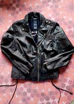 Zwarte leren jas Gipsy biker jack Rock Chick, Nieuw, Maat 46/48 (XL) of groter, Zwart, Gipsy