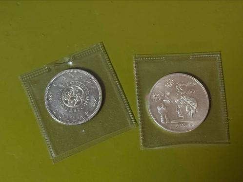 Twee sterling zilveren munten Canada, Postzegels en Munten, Munten | Amerika, Noord-Amerika, Ophalen of Verzenden