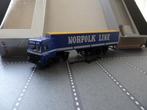 026 herpa daf 3600 space cab norfolk line 1:87 truck trein, Ophalen of Verzenden, Nieuw, Bus of Vrachtwagen, Herpa