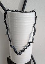 Rubber handgemaakt.ketting., Ophalen of Verzenden, Nieuw, Zwart, Overige materialen