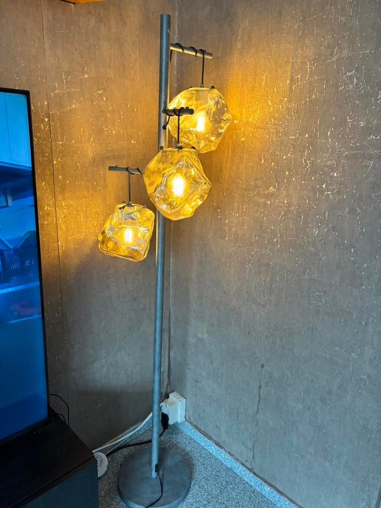 Staande lamp van haco, Huis en Inrichting, Lampen | Vloerlampen, Gebruikt, 150 tot 200 cm, Metaal, Ophalen